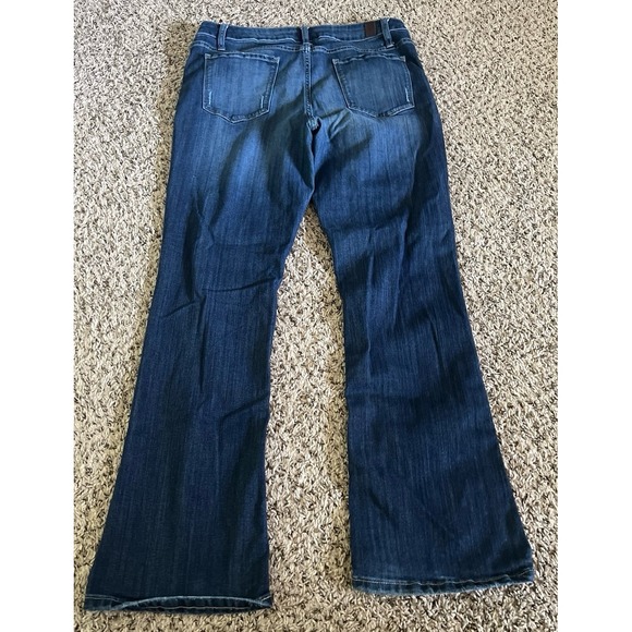 Simply Vera Wang Women's Blue Bootcut Whiskered Jeans Size 14‎ - Picture 5 of 8